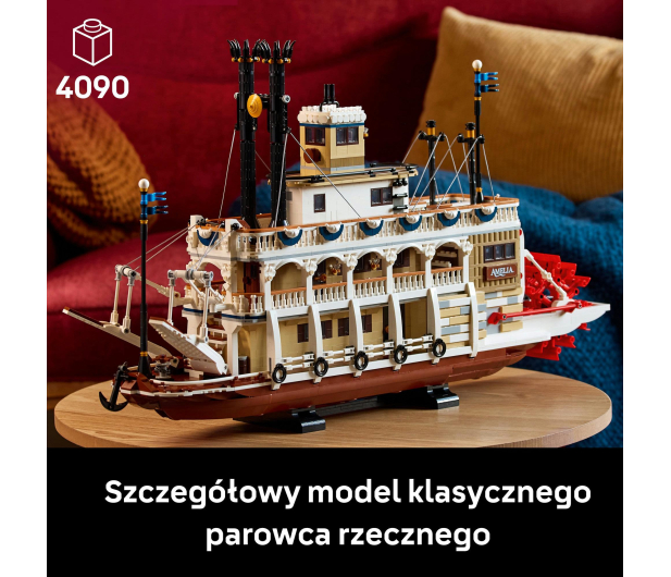 LEGO Ideas 21356 Parowiec rzeczny - 1342321 - zdjęcie 4